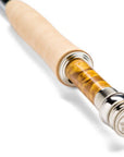 R.L. Winston Air 2 Fly Rod handle with cork grip and engraved metal butt cap by Winston at Freestone Fly Shop