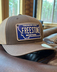 Citylocs Freestone Hat by Freestone Fly Shop featuring Montana license plate design for fly fishing fans