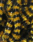 Small Varigated Chenille by Hareline Dubbin, Inc with vibrant yellow and black fibers for fly tying at Freestone Fly Shop