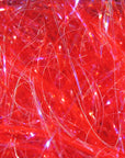 UV Polar Chenille with vibrant red hues and iridescent fibers by Hareline Dubbin, Inc for fly tying at Freestone Fly Shop