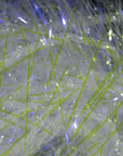 UV Polar Chenille in iridescent white and green hues by Hareline Dubbin, Inc for fly tying at Freestone Fly Shop