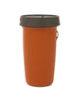 Fishpond Largemouth Pio Pod in rust with dark lid for secure outdoor storage and trash collection during fly fishing trips