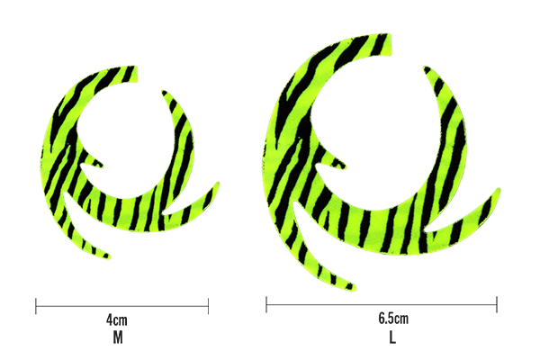 MFC Dragon Tails - Large by Montana Fly Company in bright green with black stripes for premium fly tying at Freestone Fly Shop