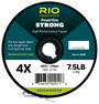 Rio Powerflex Strong Tippet 4X nylon spool by Farbank Pros showing 7.5LB strength for freshwater fly fishing