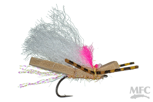 MFC Hi-Vis Micro Chubby - Peach by Montana Fly Company, durable fly for effective fly fishing at Freestone Fly Shop