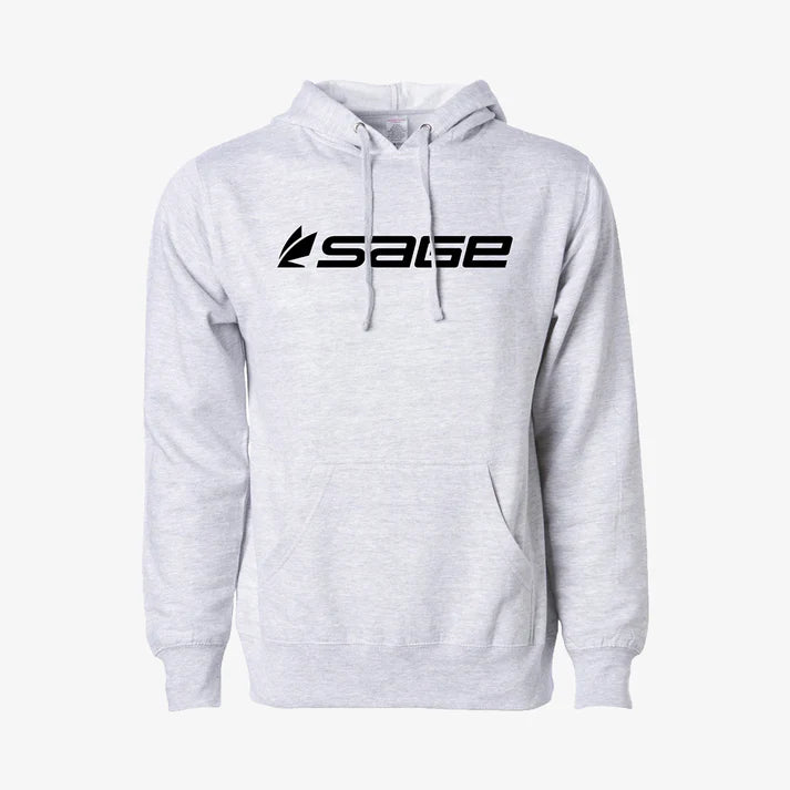 Sage Logo Hoody - Heather Grey
