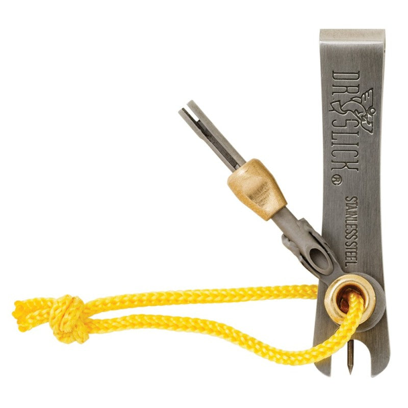 Dr. Slick Nipper w/Pin, Fille &amp; Nail Knot Tool with yellow cord for easy nail knot tying by Dr. Slick at Freestone Fly Shop