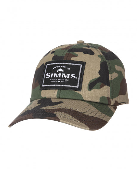 Simms Single Haul Cap - Woodland Camo by Simms Fishing Products low-profile 100% cotton twill fishing hat