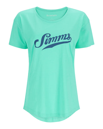 Simms Script T-Shirt - Gulf Blue