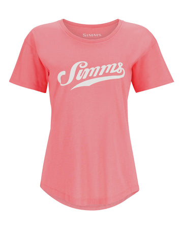Simms Script T-Shirt - Coral