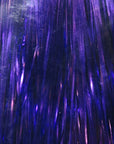 Flashabou by Hareline Dubbin, Inc in deep purple reflective fibers for fly tying at Freestone Fly Shop