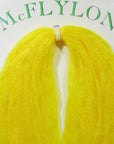 Mcflylon bright yellow wavy polypropylene fibers by Hareline Dubbin, Inc for fly tying at Freestone Fly Shop