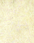 Hare's Ice Dub fibers in pale translucent shade with fine iridescent strands for fly tying at Freestone Fly Shop