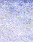 Ice Dub fibers in iridescent white hues by Hareline Dubbin, Inc at Freestone Fly Shop for fly tying enthusiasts
